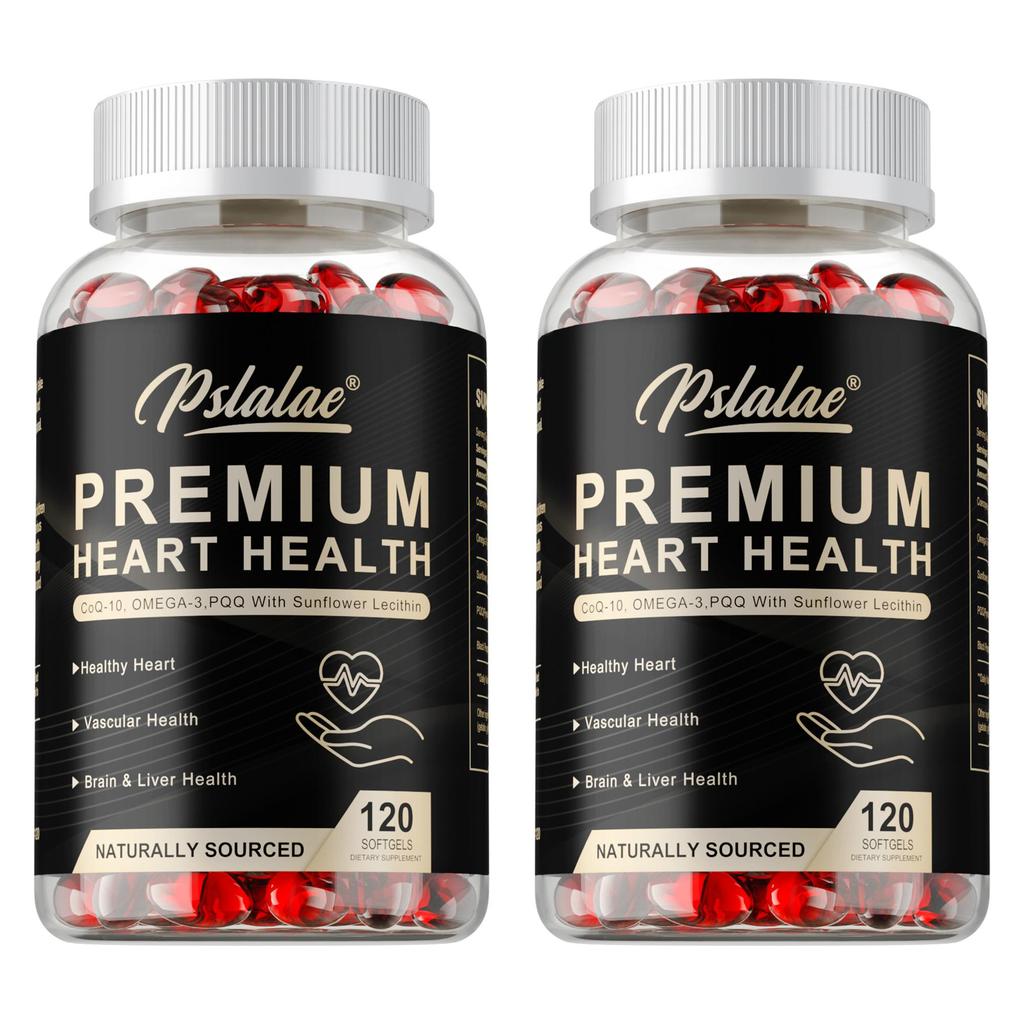 Complex soft capsules, containing fish oil, coenzyme Q10 extract, natural plant nutrients, suitable for both men and women.