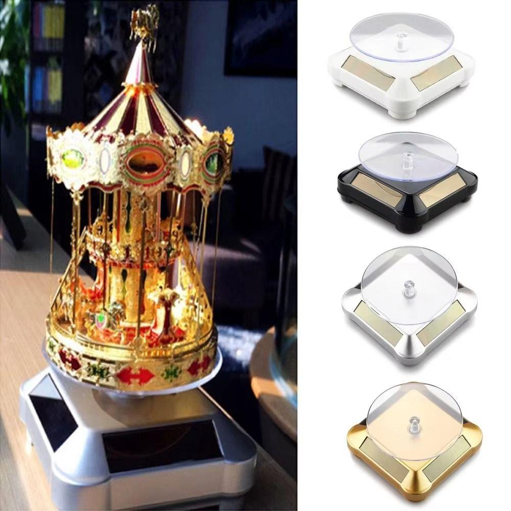 Браслет Ожерелье Вращающийся Столик Вращающаяся Подставка на Солнечной Энергии Коллекция Хобби