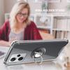 Прозрачный мягкий чехол для Xiaomi Redmi Note 12 Pro Plus Speed ​​12 Turbo 11 pro plus 12S 11S 11T 11R с кольцевым держателем-подставкой, прозрачная силиконовая задняя крышка из ТПУ