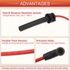 UXCELL 4pcs Car Spark Plug Coil Wires Ignition Coil Harness Cable 7mm Fit for MINI Cooper R50 R52 R53