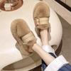 Mao Mao Slippers Women's Winter Wear 2025 New Milk Huhu Thick-bottomed Muffin Advanced Sense Home Bag Head Cotton Mop