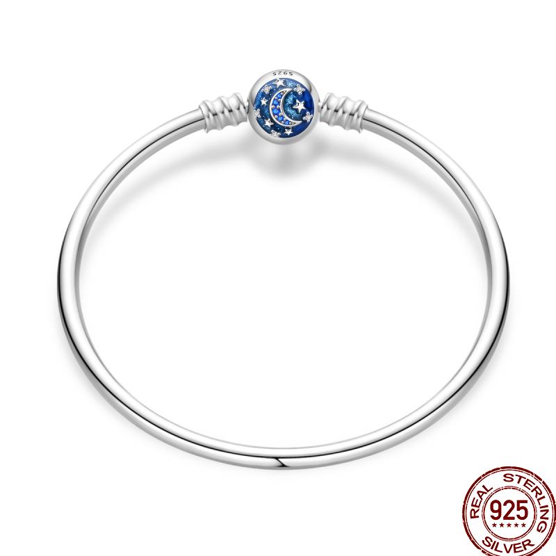 925 Silver 17-20CM Heart Pave Zirconia Original Bracelets Infinity Bracelet Fit DIY Charms Bead Birthday Jewelry Gifts Hot Sale