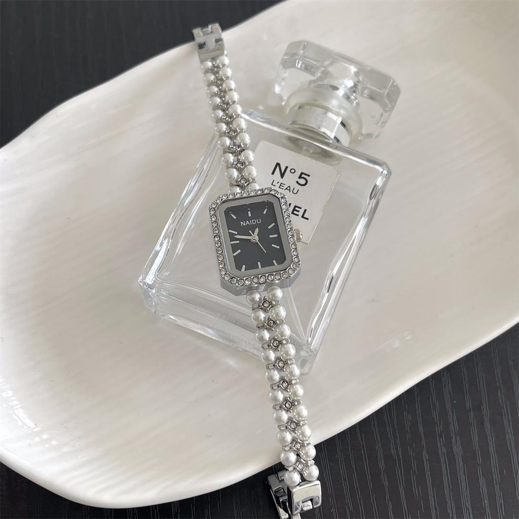 Роскошные женские часы с ремешком, украшенным жемчугом, Женский подарок, Часы-браслет, Модные кварцевые наручные часы, Дропшиппинг, Relojes Para Mujer