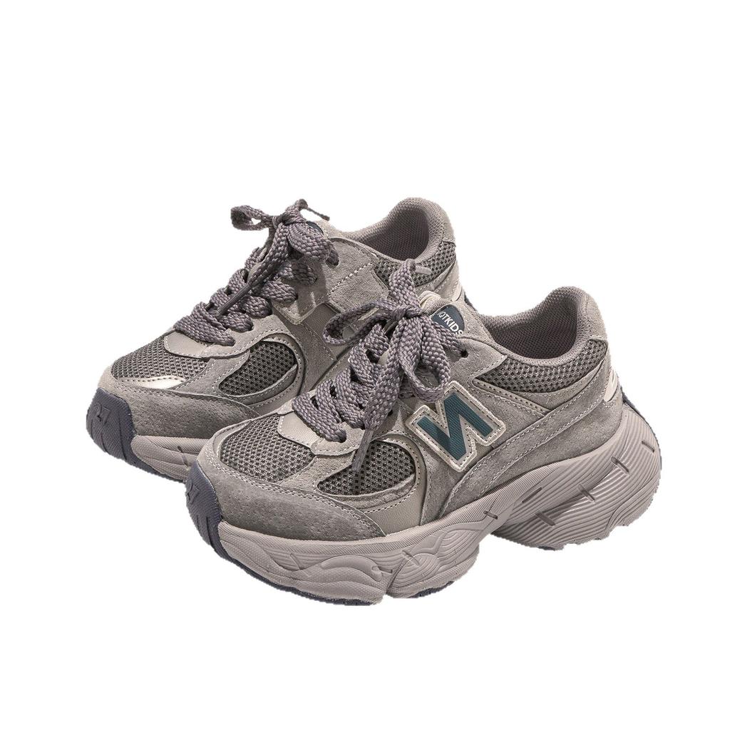 Легкая спортивная обувь для девочек Дышащие кроссовки из сетки для мальчиков Детские дышащие кроссовки-папы Модная повседневная обувь