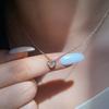Love Alloy Pendant Jewelry Exquisite Niche Light Luxury High Sense Versatile Diamond Necklace Women