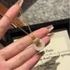 New Chinese style lucky luck safety buckle necklace, female lucky character pendant, gift for girlfriend, girlfriend, mother, Chinese style niche