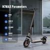 The N7MAX folding electric scooter is equipped with a 500W motor and a 36V 12.5Ah battery, with a maximum speed of 35KM/h