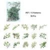 30pcs/pack PET Plants Flowers Stickers DIY Scrapbooking Planner Collage Diary Supplies Aesthetics Sticker Stationery