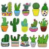 Cartoon Cactus Embroidered Cloth Patch with Hot Melt Adhesive