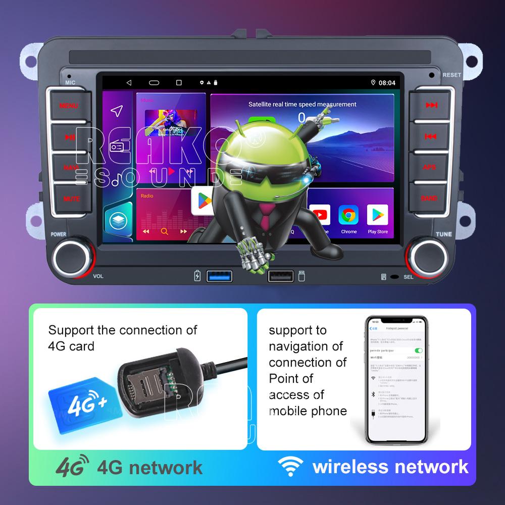 7-дюймовый автомобильный плеер для Volkswagen VW CC Passat B7 Polo Golf 5 6 Jetta mk5 mk6 Mirrorlink FM WIFI GPS RDS Wireless Carplay