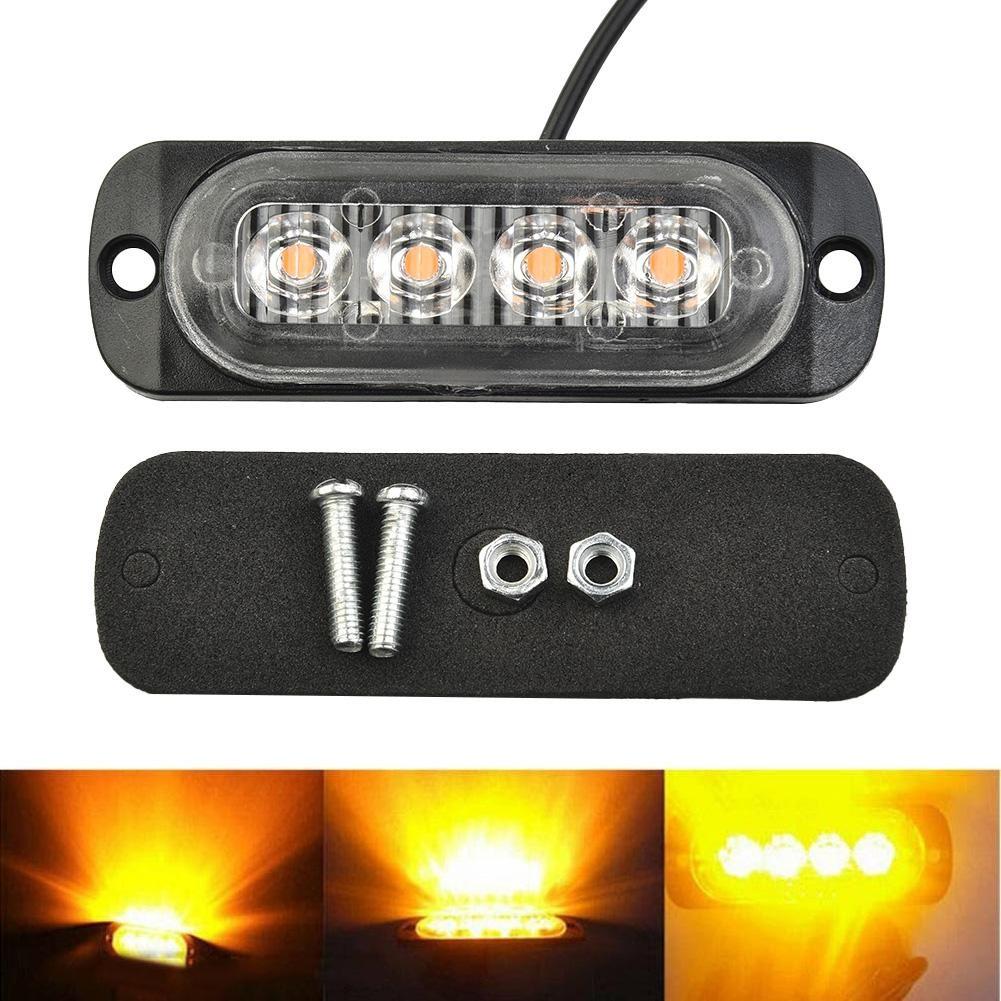 Useful Car Light Anti-Collision With 2x Screws Dustproof Pratical