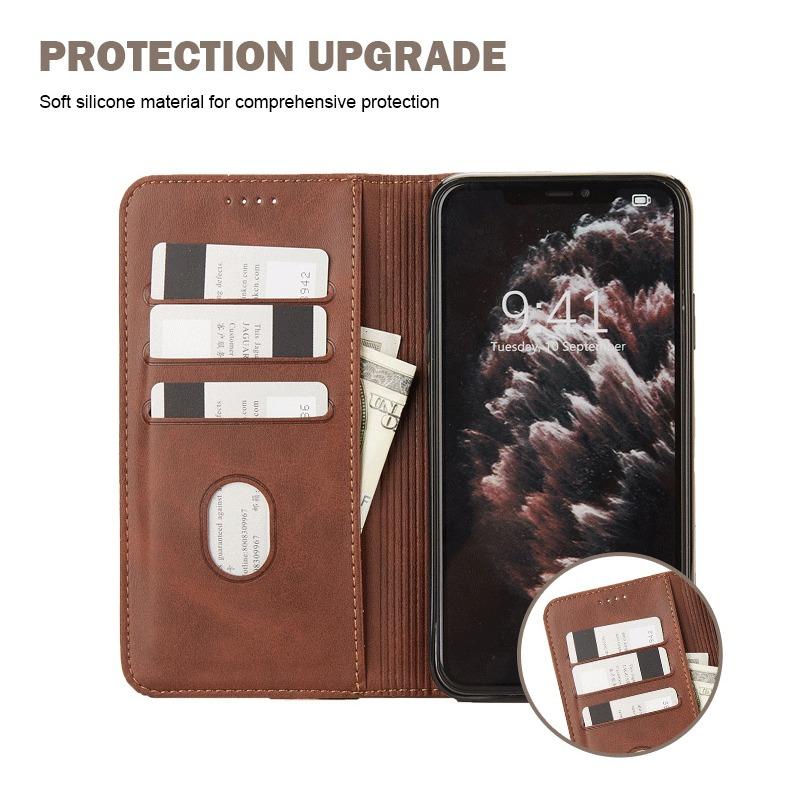 Роскошный чехол для Realme Narzo 50A 50i Prime 60X 70X N55 N53 N65 Note 50 4G 5G чехол-кошелек флип бизнес матовая кожа слоты для карт защитный чехол