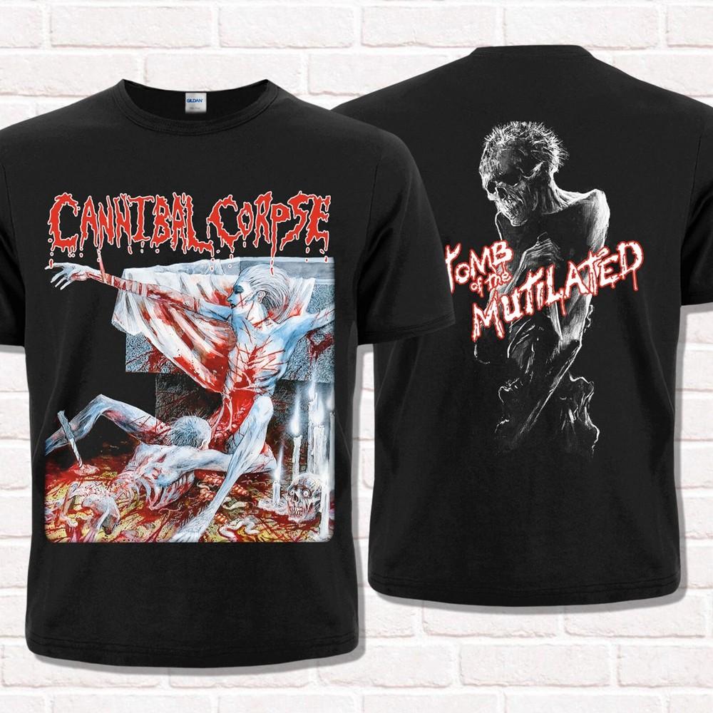 Cannibal Corpse черная футболка, Tomb of the Mutilated (1992). Брутальный дэт-метал.