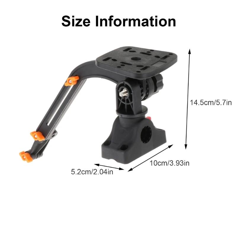Electronic Fish Finder Mount Base Adapter Fish Finder Mounting Plate Universals Mounting Plate for Fish Finder