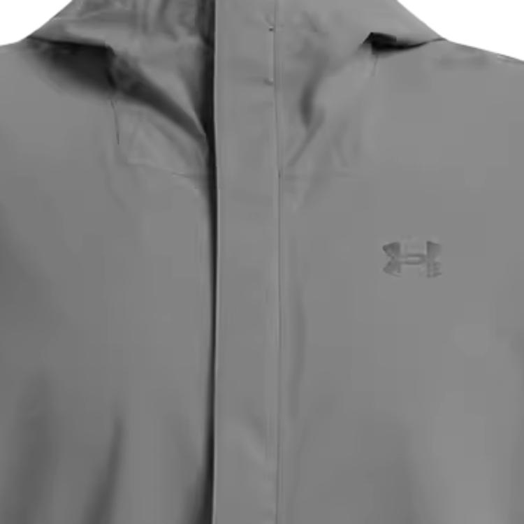 Under Armour Stormproof Cloudstrike однотонная эластичная куртка с капюшоном на молнии для мужчин, куртки Rhino-Gray 1376066-025