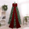 Reusable Shopping Mall Christmas Tree Bow Flocked Christmas Tree Decoration  New Year Party