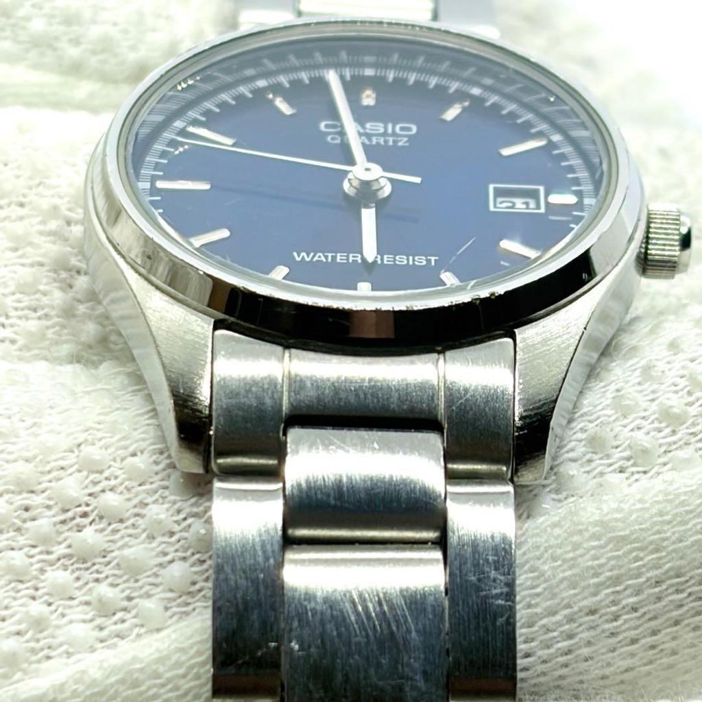 Used [New Battery/Working] Casio Standard LTP-1175 Navy Dial