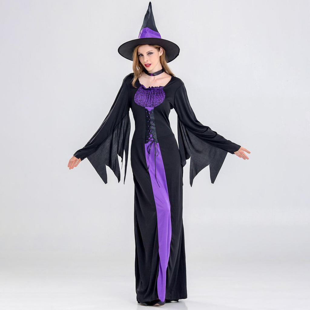 Хэллоуин готический костюм ведьмы косплей костюм костюм ведьмы вампира маскарадное шоу униформа