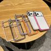 Прозрачный акриловый чехол совместимый с iPhone 17 Pro Max Чехол для телефона Apple 16 Три в одном Кошачьи ушки 15/14
