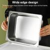 Stainless Steel Basin Chafing Dish Food Warmers Large Capacity 6.7L Warming Container with Lid for Buffet Catering Rectangle Chafing Dish