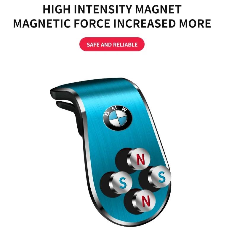 Магнитный автомобильный L-образный автомобильный держатель для телефона GPS, эмблема для BMW Performance F30 F10 E90 E46 X6 E60 E70 E36 X3 X5 X7 X2 E91