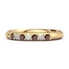 Garnet Eternity Stackable Ring - 925 Sterling Silver Gold Vermeil
