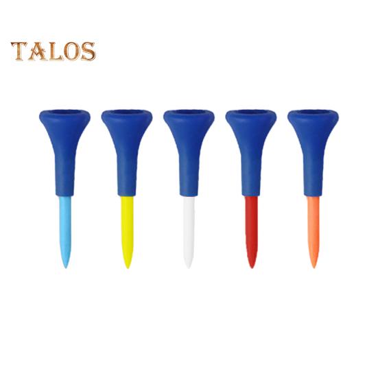 5 шт. футболок для гольфа, небьющиеся пластиковые футболки для гольфа оптом с широким мягким резиновым колпачком, уменьшающим трение, боковое вращение, аксессуары для гольфа для мужчин