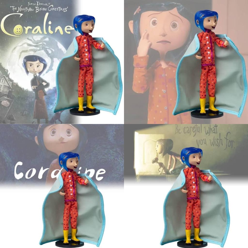 Кукла Коралина Фигурка 7 дюймов Версия в плаще Высококачественная Коллекционная Модель