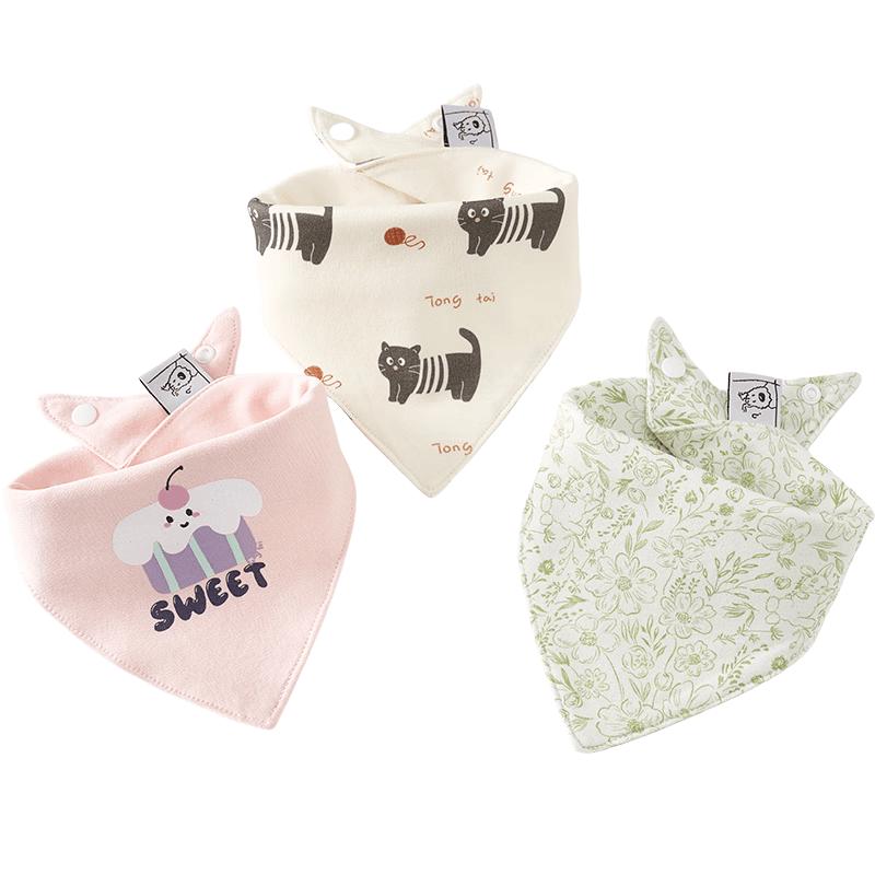 Tongtai Baby Pure Cotton Triangle Bib