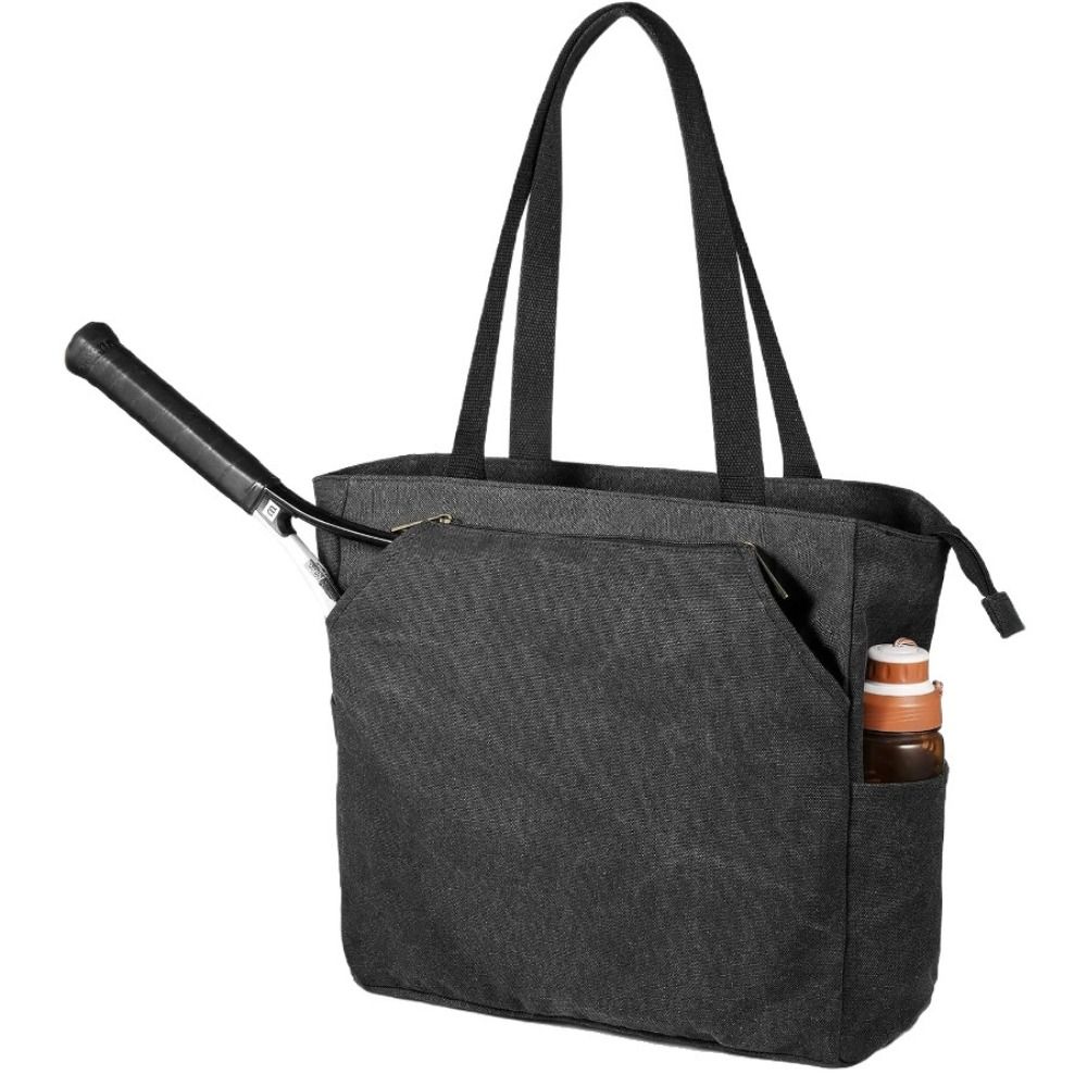 Large Capacity Tennis Racket Shoulder Bag Canvas Badminton Racket Handbag Durable Tennis Tote Bag