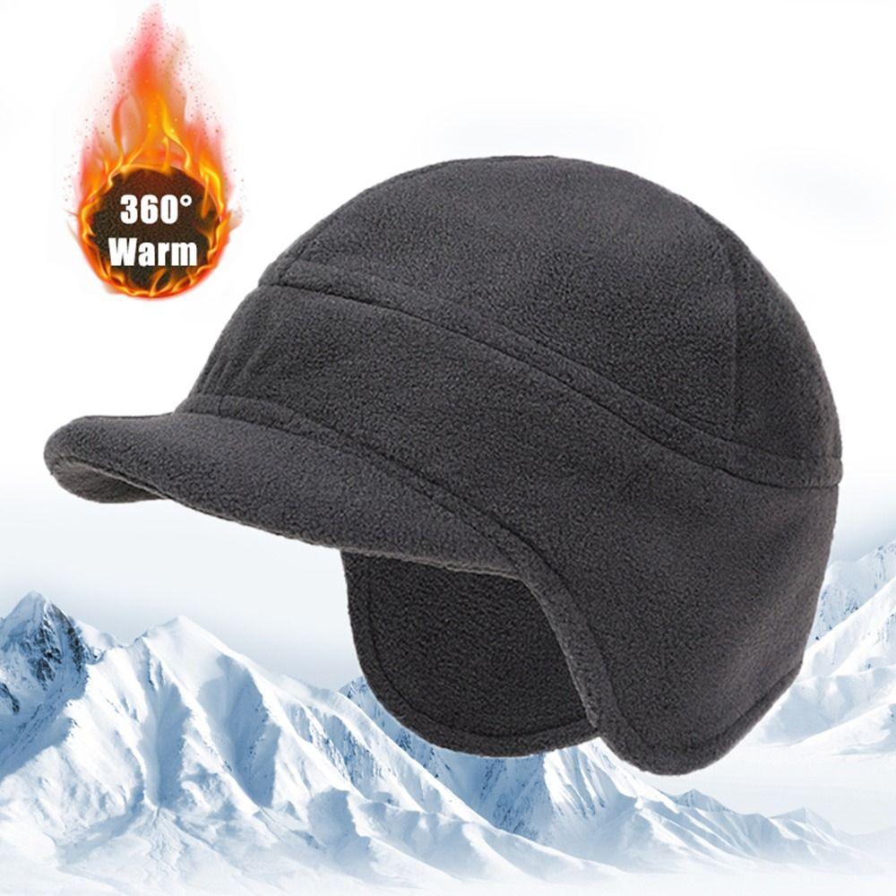 Winter Fleece Cycling Ski Windproof Earmuffs Hat Beanies Hat Ear Protector Hat Ear Cover Cap