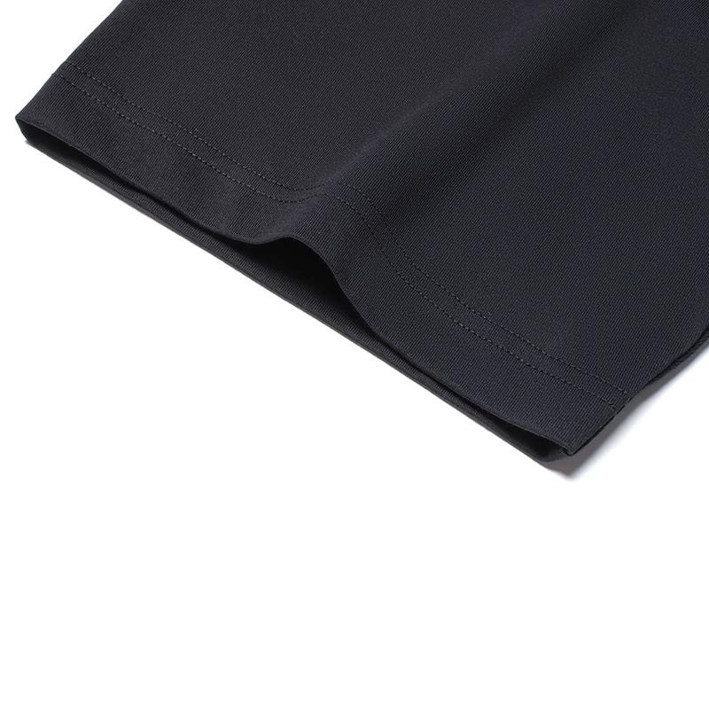 Li-Ning Американский логотип с ручной росписью, круглый вырез, короткий рукав, свободные полосатые удобные шорты, повседневный спортивный костюм, костюм унисекс, черный AHSU745-1+YAPV001-1