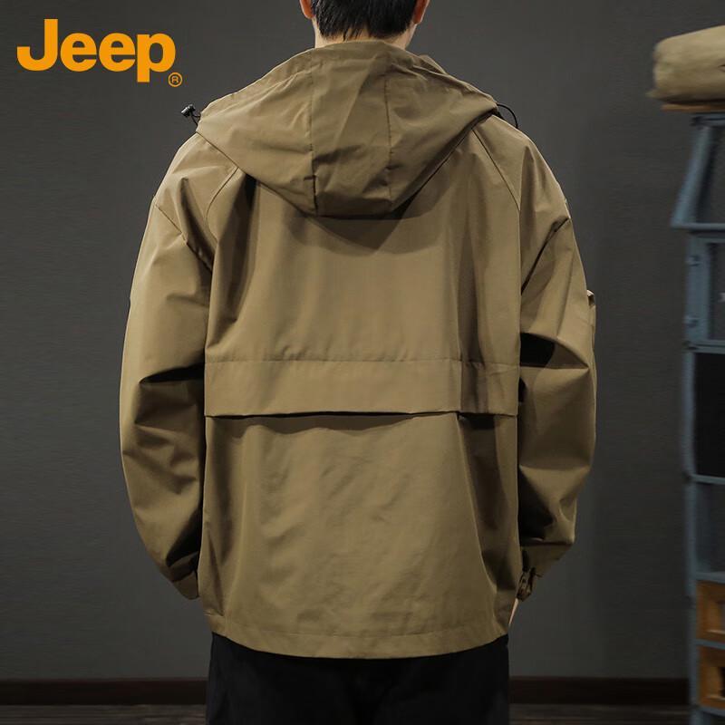 Jeep Мужская осенне-зимняя уличная куртка с капюшоном