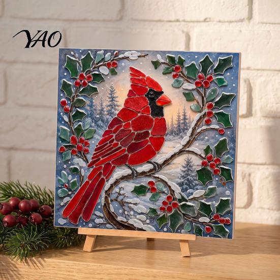 Coastal Christmas Decorations Lighthouse Mosaic Art Kit for Adults, DIY Craft with Creative Hobby Sets Adults Colorful Acrylic Pieces, Decoration