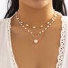 Luxury Imitation Pearl Heart Necklace Beaded Choker Necklace Penadnt Chain Necklace Valentines Day Bridesmaid Gift Boho Jewelry