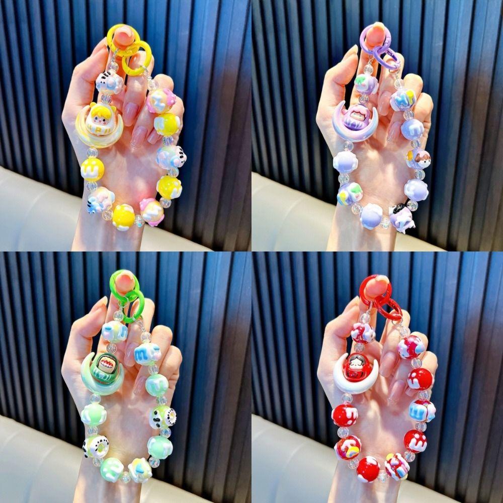 Moon Bag Pendant Keychain Colorful Phone Lanyard Trendy Mobile Phone Strap