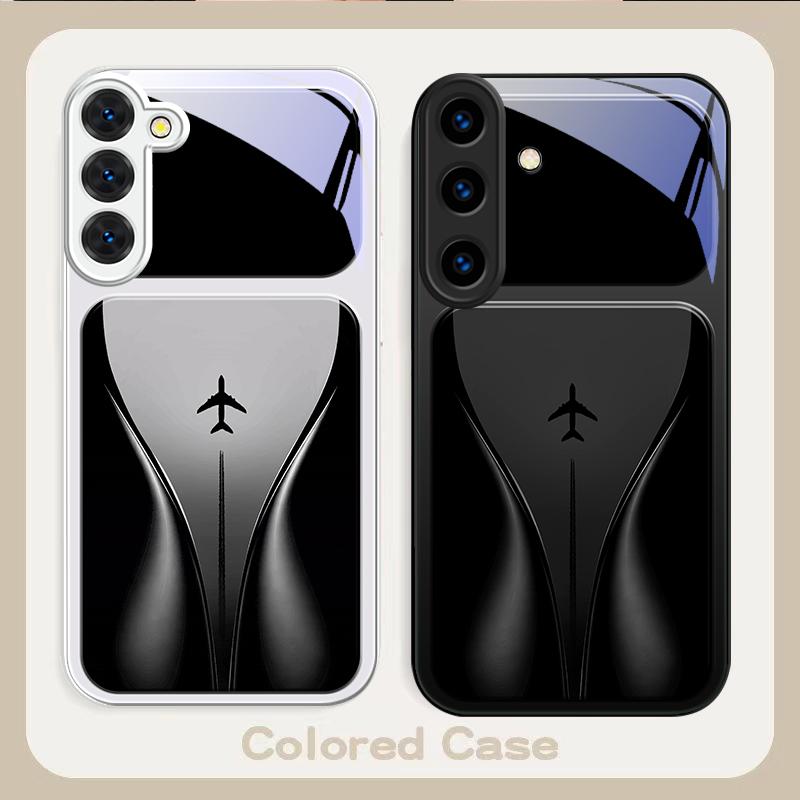 Самолет в постепенном полете Для Samsung S26 S22 S8 9 10 S20 Ultra S21 Pro S22 Plus S23 FE S24Ultra S25 Edge S24+ Стеклянный чехол для телефона