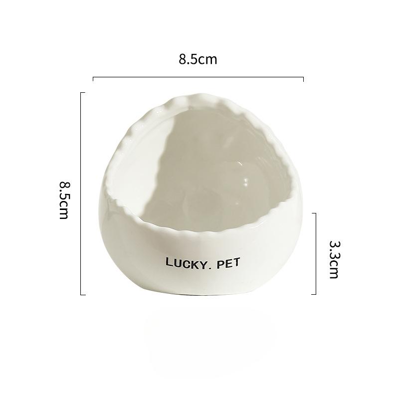 Ceramic Feeder for Birds Egg Shell Bowl Parrot Bowl Bird Feeder Pet Food Bowl Sun Protection Leak Proof and Drinking Water