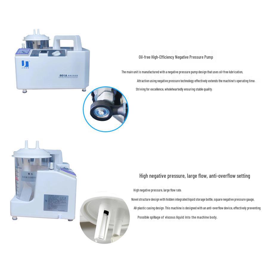 Jiade 801A Портативный электрический аспиратор для взрослых и детей, медицинский, для домашнего использования