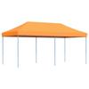 Pop Up Party Tent Foldable Orange 580 x 292 x 315 cm