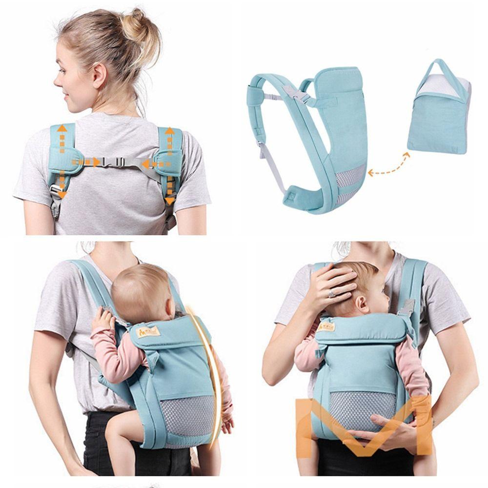 Safety Ergonomic Baby Carrier Foldable Infant Wrap Sling Newborn Hipseat Carrier Backpacks