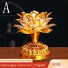 220V Buddhist Lamp LED Night Light Buddha Music Machine Lotus Flower Lamp  Temple