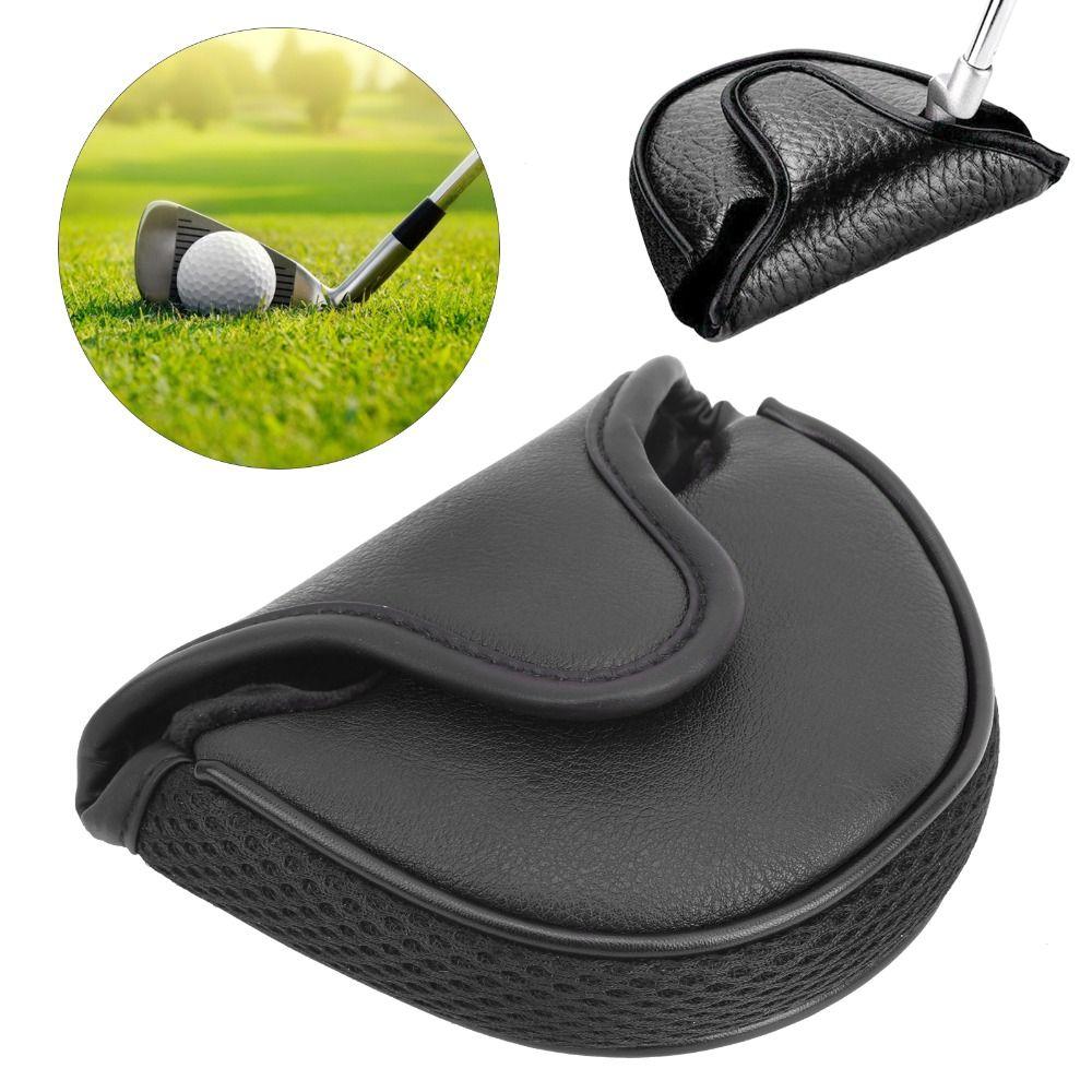 White Mallet Putter Cover Black Putter Protective Cover Putter Headcover  Travel Protection