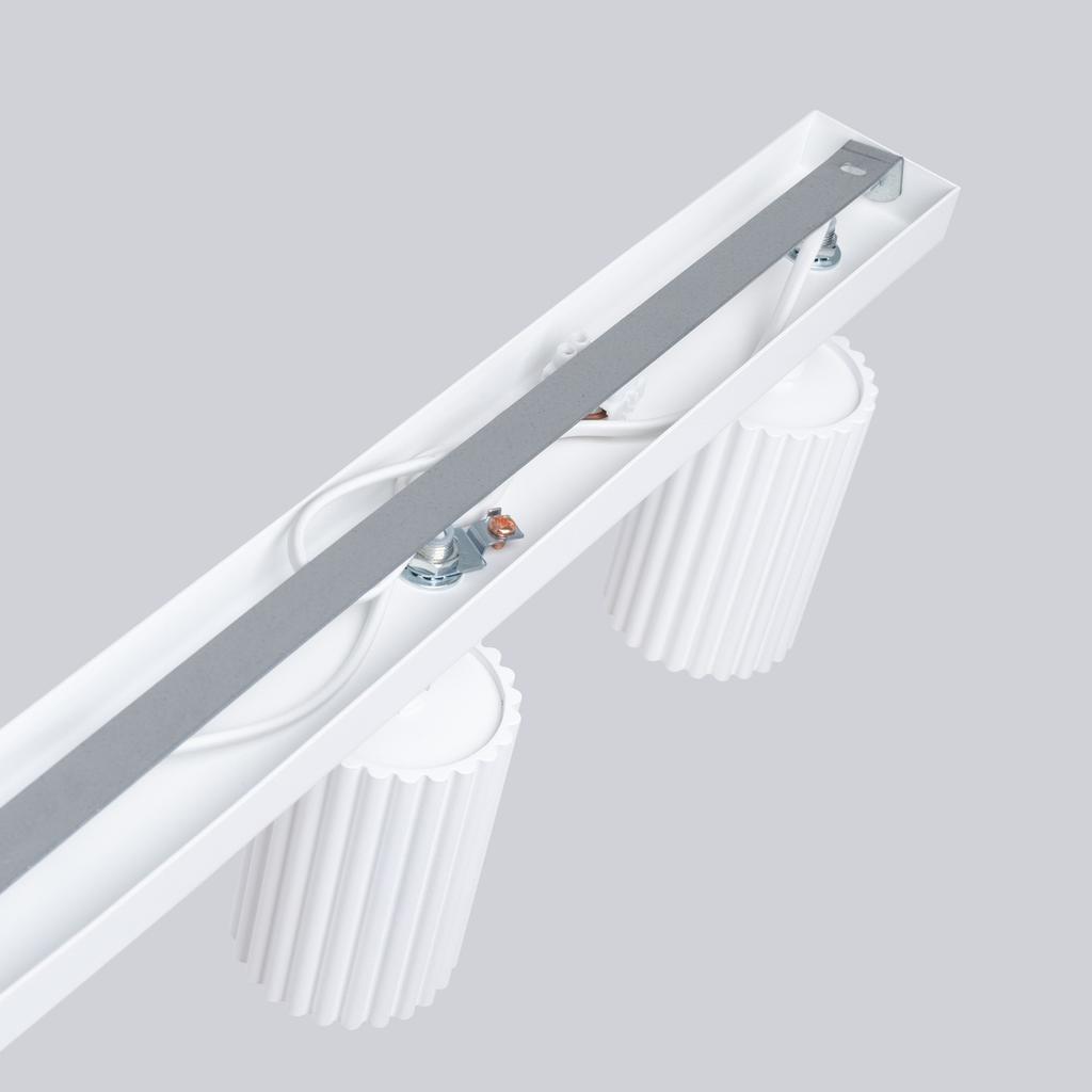 Carbon ceiling lamp 4L white