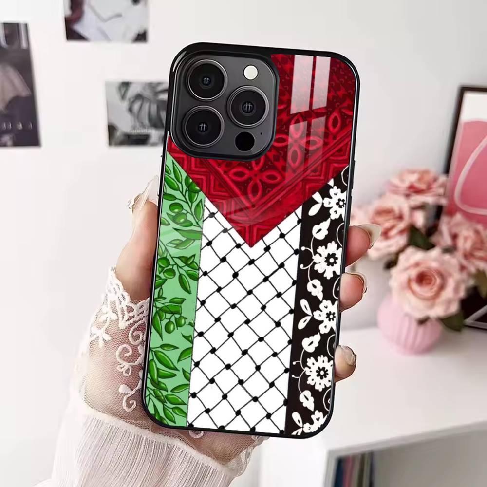 Чехол для телефона P-PalestineS Hattah K-Keffiyeh для iPhone 17,16,15,14,13,12,Plus,Pro,Max с магнитной беспроводной зарядкой Magsafe