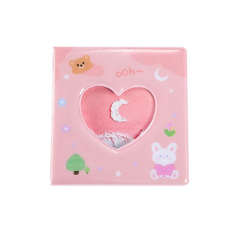 Мини-фотоальбом Hollow Love Heart с карманами для вставки, 36 листов, фотографии для декора Hmoe, фотокарточки, удостоверения личности, банковские карты, место для хранения заметок