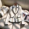 European Retro Hepburn-Style Women's Waist-Cinching Suit Jacket