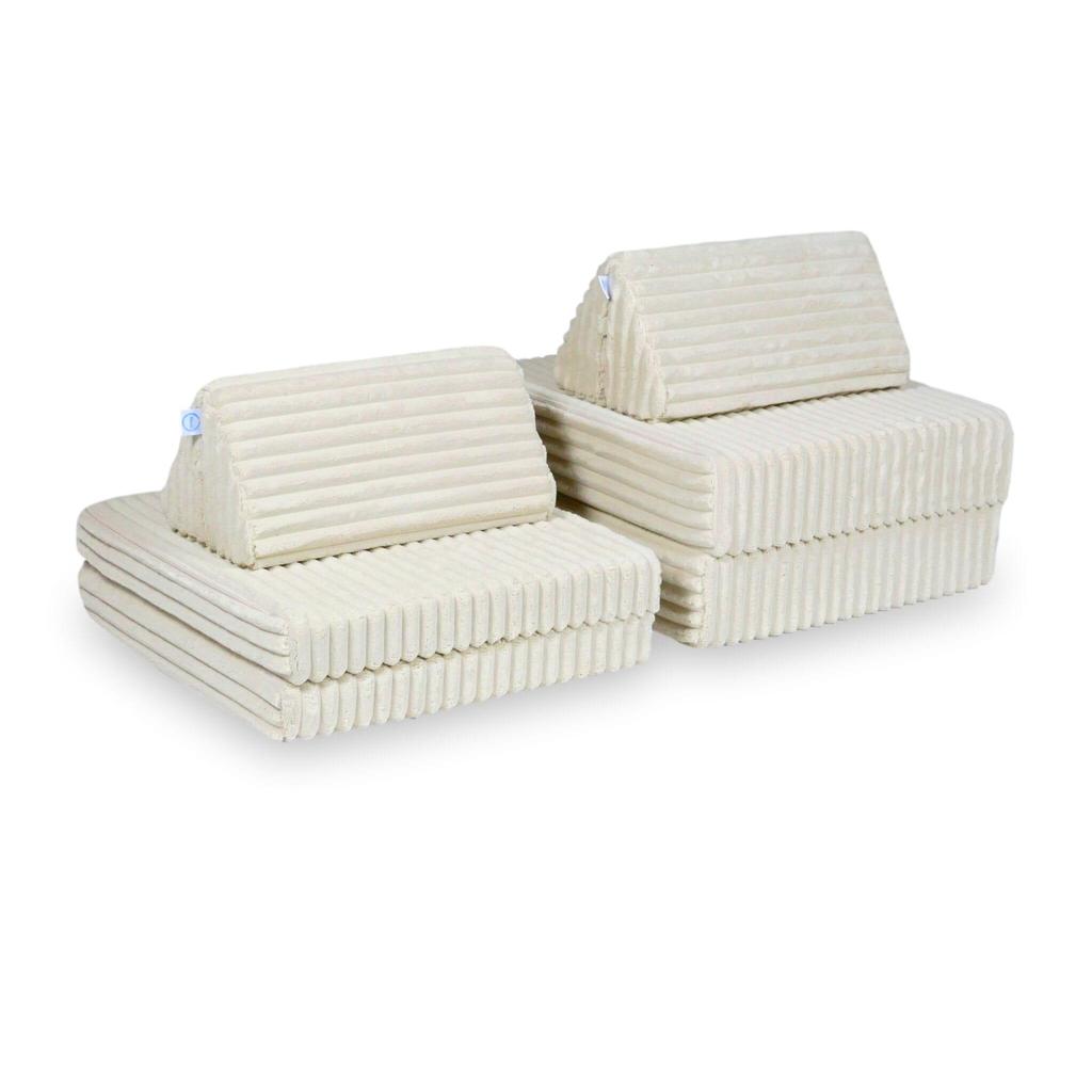 Montessori Standard Waffle Beige Mini Play Sofa