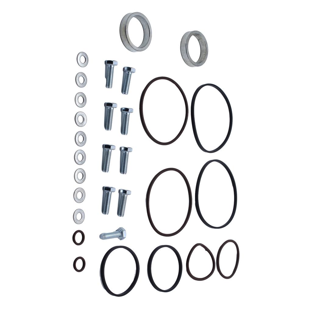 Комплект двойных уплотнений двигателя автомобиля, двойные двойные уплотнения Vanos для M52TU M54 M56 с винтами, прокладки, запасные аксессуары