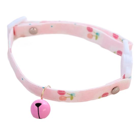 Ожерелье для домашних животных Фруктовый узор Регулируется Безопасно для кожи Легко носить Износостойкий Хлопок Домашнее животное
